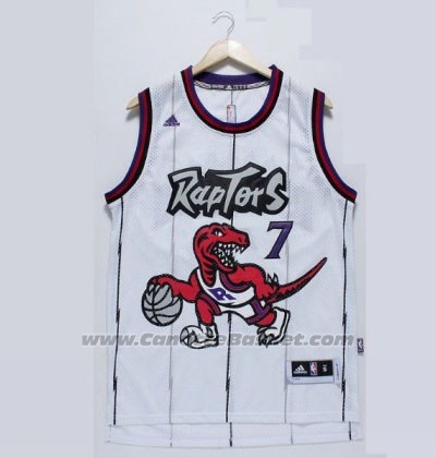 Maglia Toronto Raptors Kyle Lowry #7 Retro Bianco